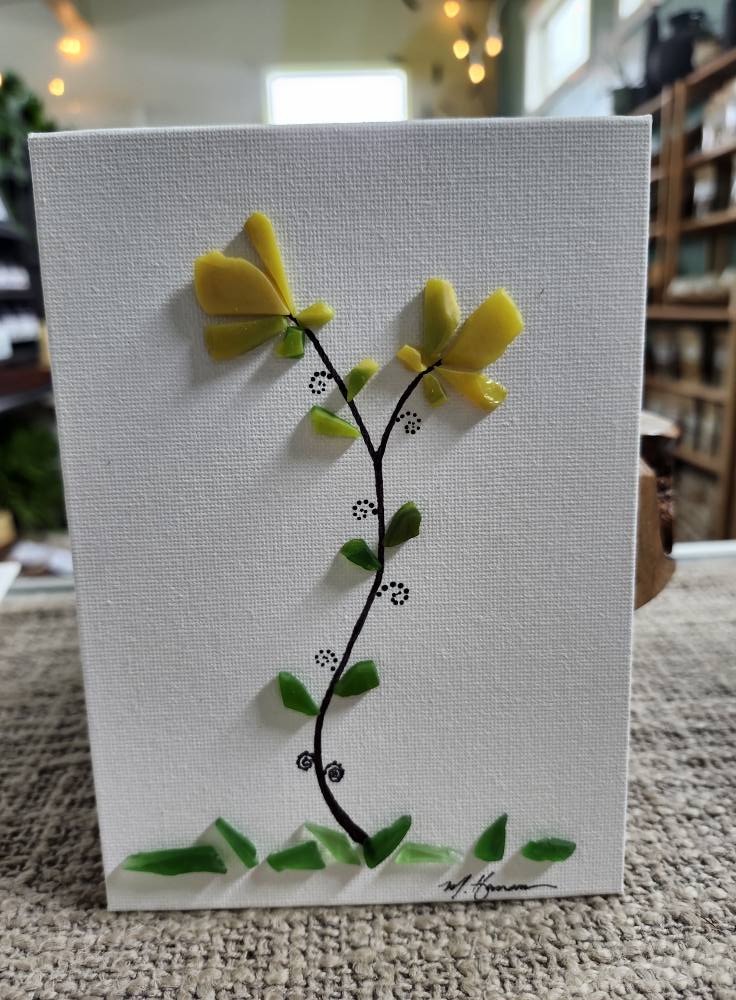 Mark Hanson's Sea Glass Yellow Flowers